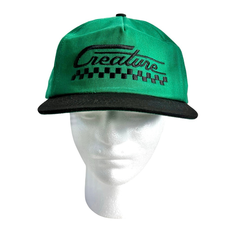 Creature Skateboards Green & Black Logo Snapback Hat